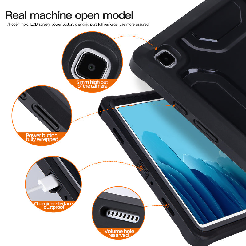 Full Protection Tablet Case for Samsung Galaxy Tab A7 10.4 (2020), Kickstand PC + TPU Cover with PET Screen Film Full Protection Tablet Case for Samsung Galaxy Tab A7 10.4 (2020), Kickstand PC + TPU Cover with PET Screen Film